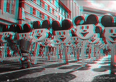  Mickey Mouse ice cream bar parade. 