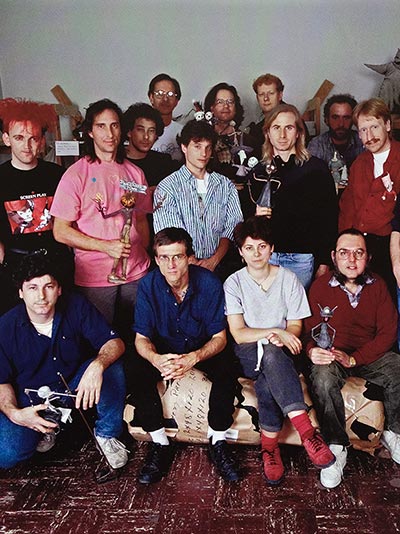 The animation team for The Nightmare Before Christmas, 1993