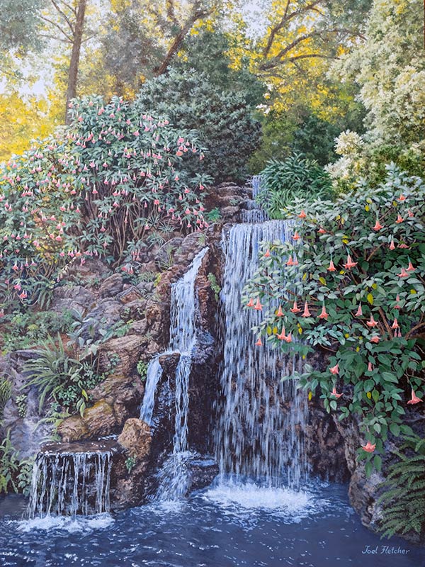 Waterfall painting