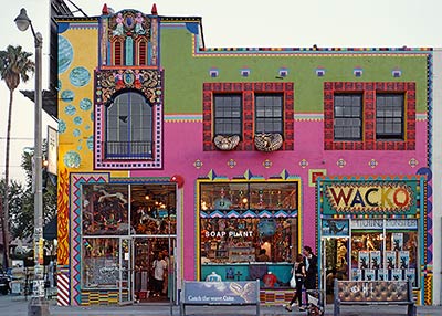 Soap Plant and Wacko stores on Melrose Ave.
